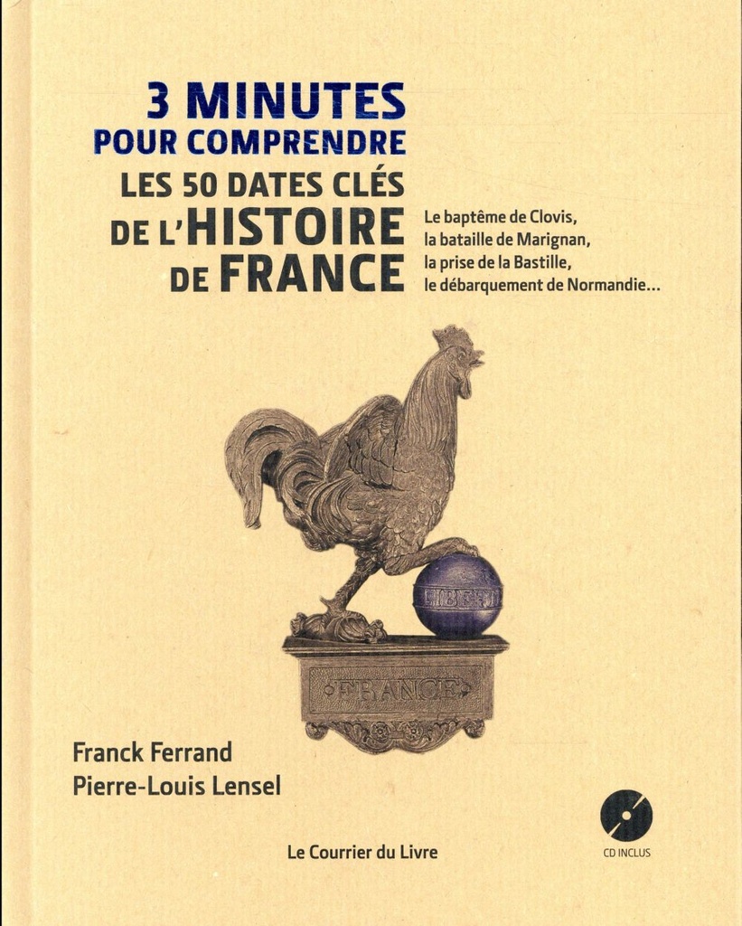 3 minutes pour comprendre ; les 50 dates clés de l'histoire de France (1 cd)