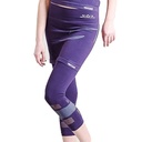 [724120067742] Yoga pantalon lotus capri sans couture avec jupe violet S-M