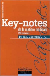 [9782874340048] Key-notes de la matière médicale - 196 remèdes